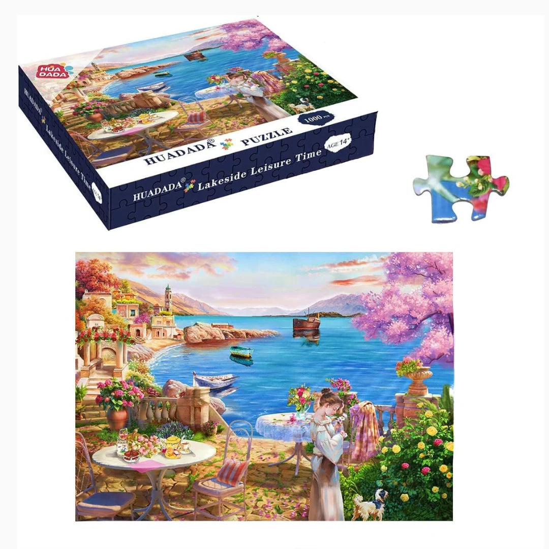 Jigsaw Puzzle Set – 1000 Pieces Each – 3 Assorted Designs Included – Fun Puzzle Game for Adults and Teens