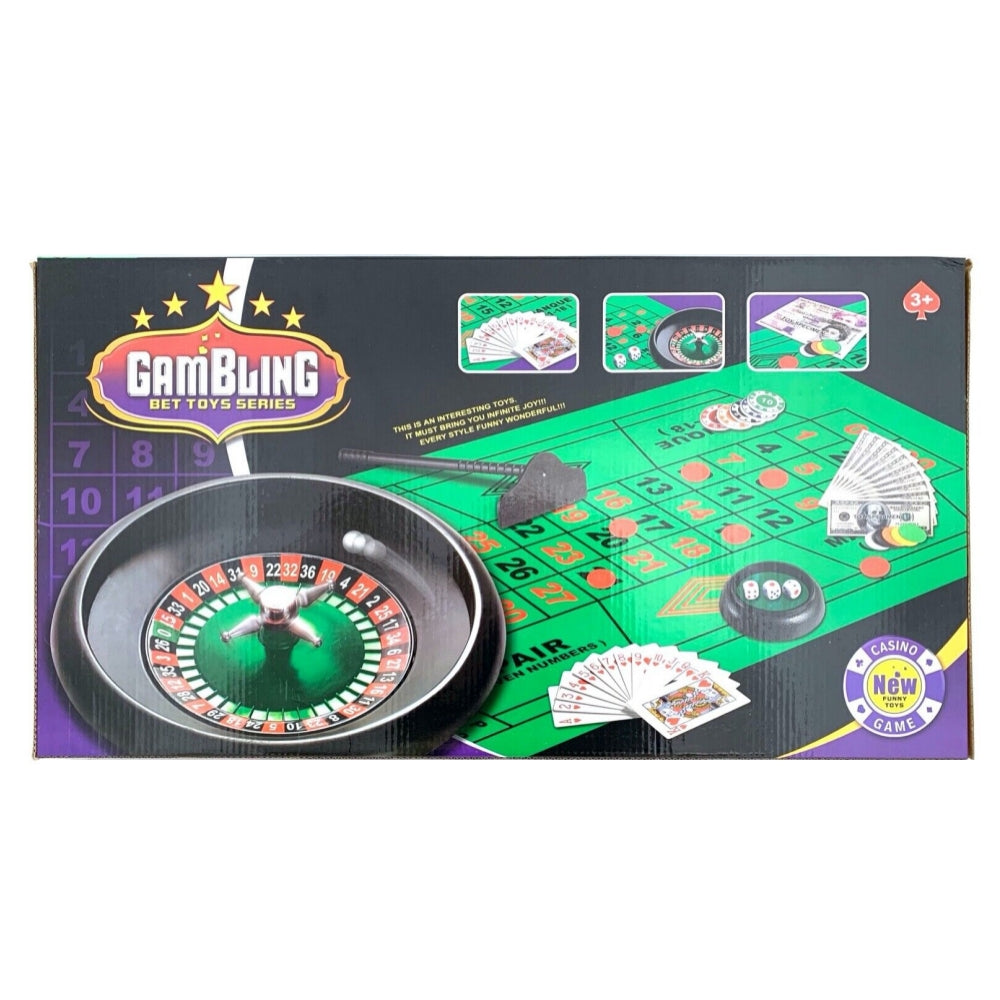 Gambling Casino Game Porker Chip Card Roulette Blackjack Toys