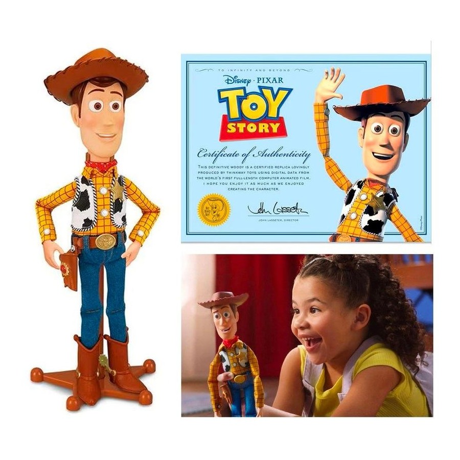 Disney Pixar Woody the Sheriff Talking Figure With Holster Toy Story Signature Collection
