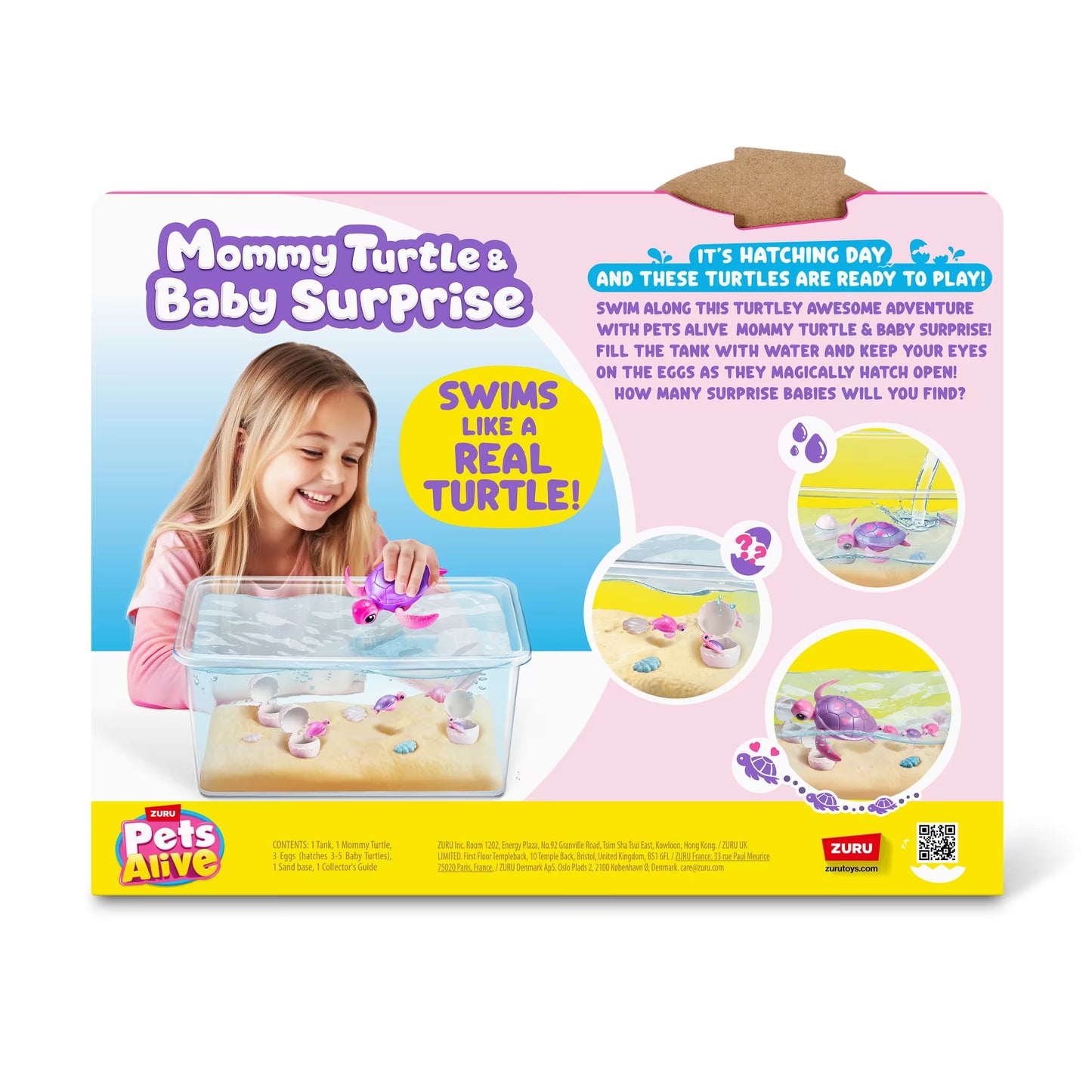 Zuru Pets Alive Mama Turtle & Baby Surprise
