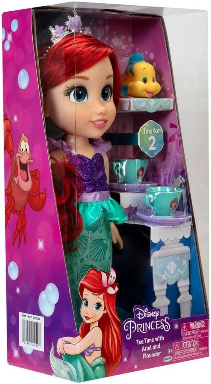 Disney Frozen Princess Toy Doll Tea Time with Ariel and Flounder/Belle and Mrs. Potts/Elsa & Bruni