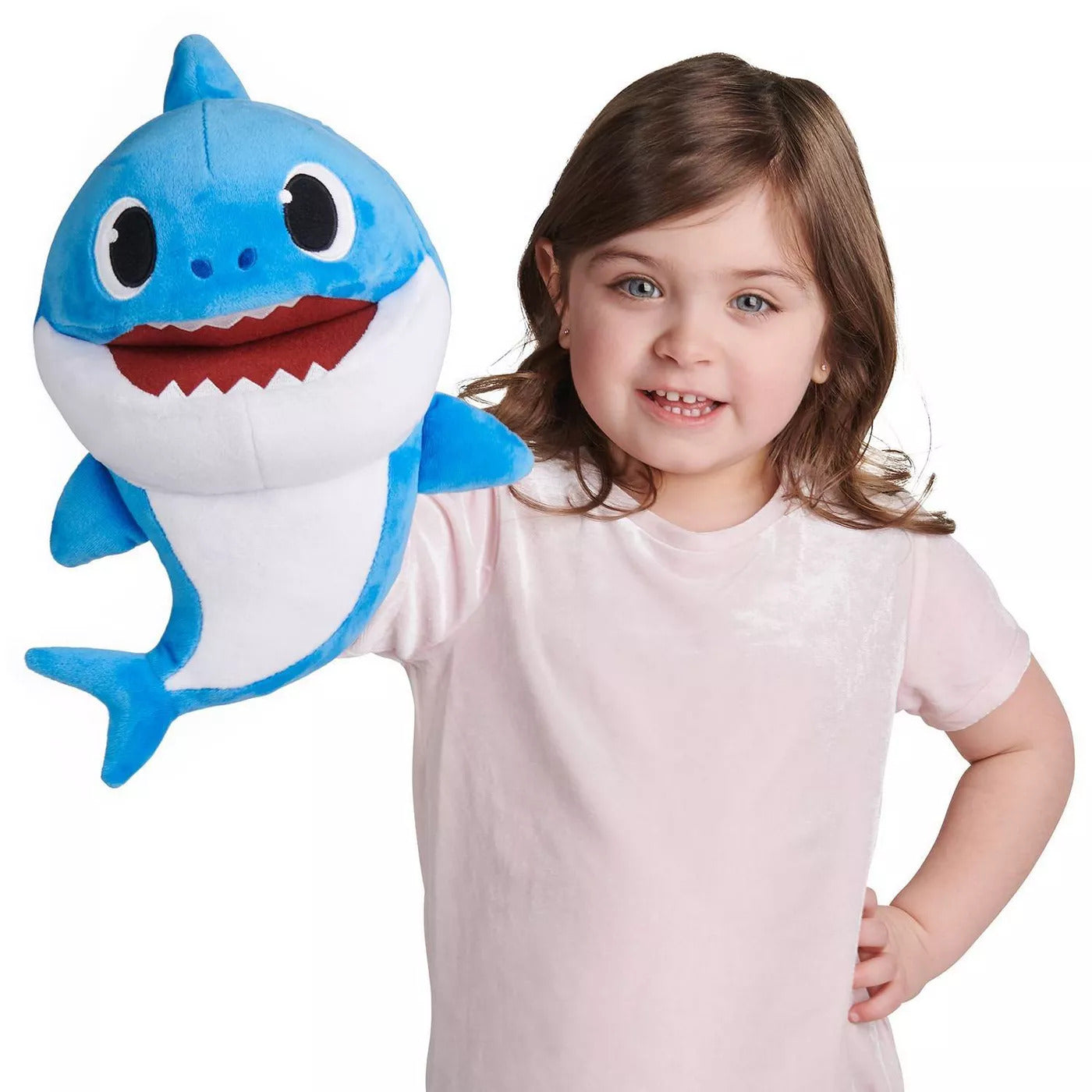 12" Pink Fong Baby Shark Song Puppets with Tempo Control