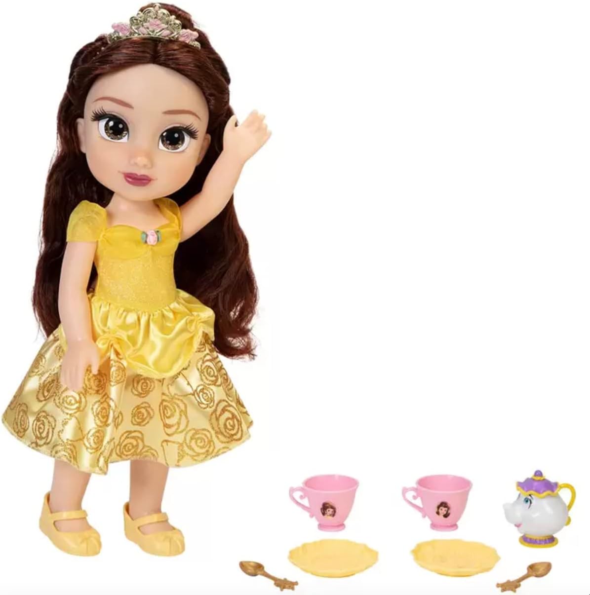 Disney Frozen Princess Toy Doll Tea Time with Ariel and Flounder/Belle and Mrs. Potts/Elsa & Bruni
