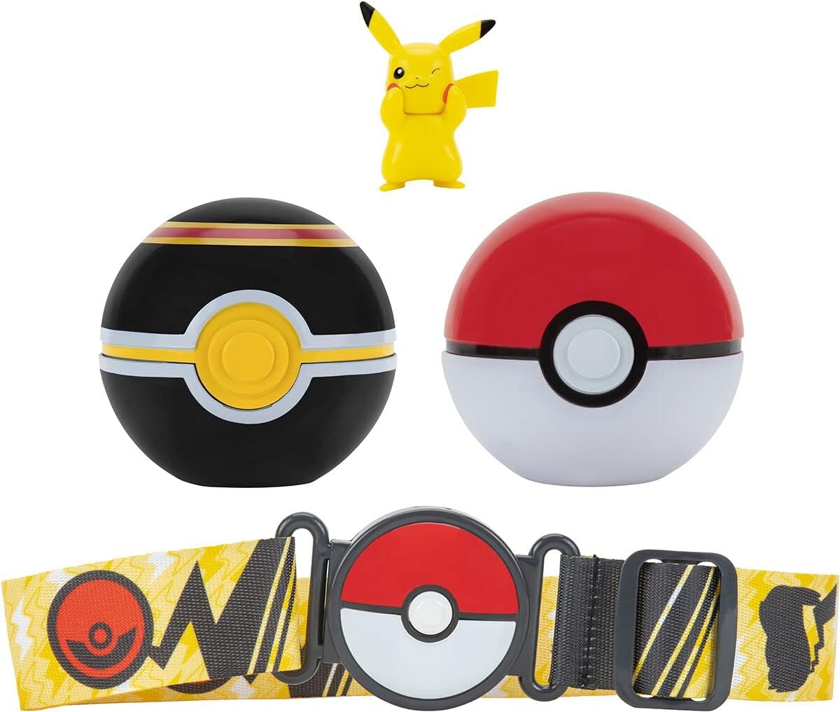 Pokemon Clip'n'Go Poke Ball Belt Set Pikachu Action Figure