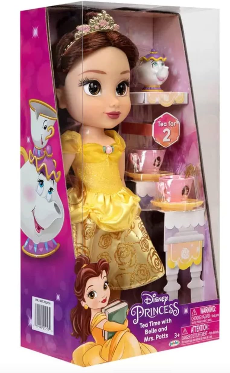 Disney Frozen Princess Toy Doll Tea Time with Ariel and Flounder/Belle and Mrs. Potts/Elsa & Bruni