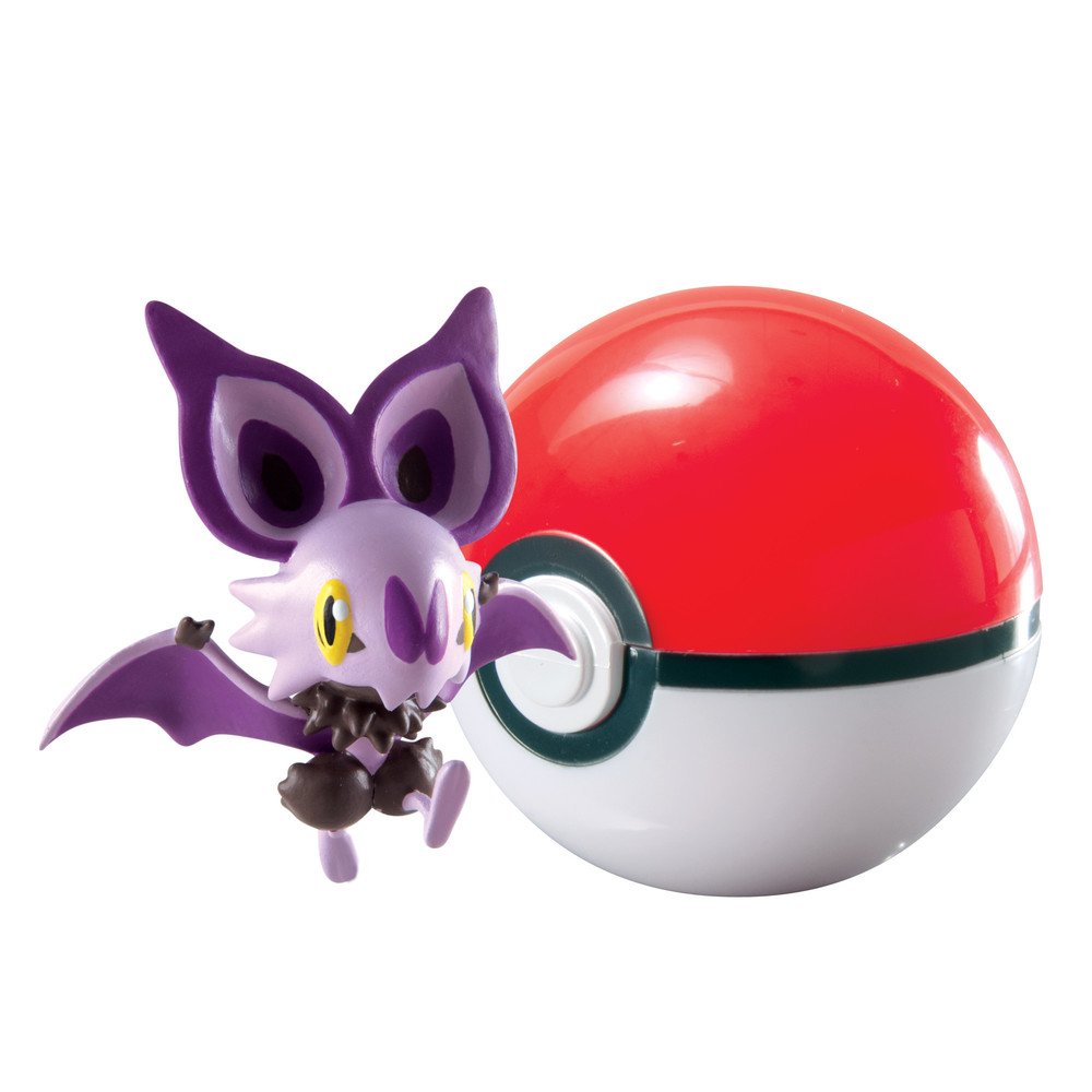TOMY Pokemon Noibat + Poke Ball Action Figure