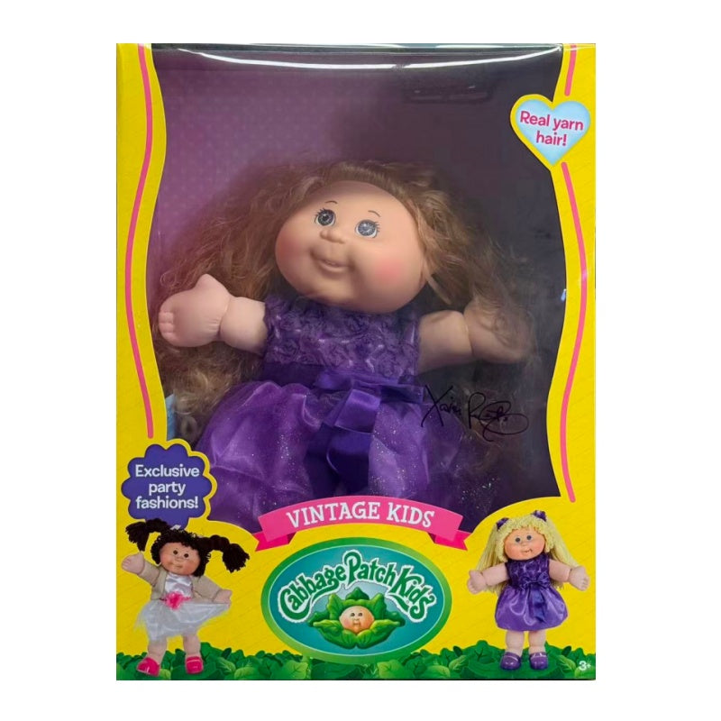 14" Cabbage Patch Kids Vintage Kids - Purple Dress