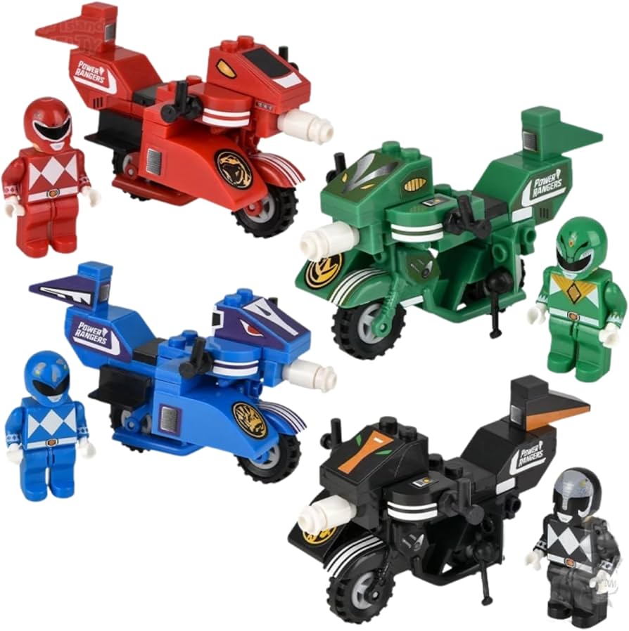 Hasbro Mighty Morphin Power Rangers 50 Piece Battle Bike Construction Sets