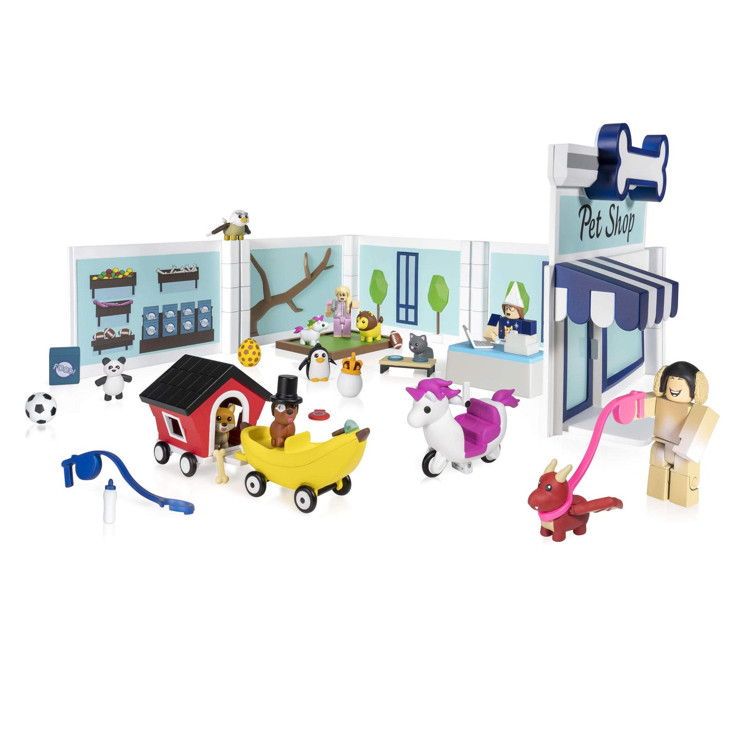 40 Pieces Jazware Roblox Adopt Me: Pet Store Action Figure Set