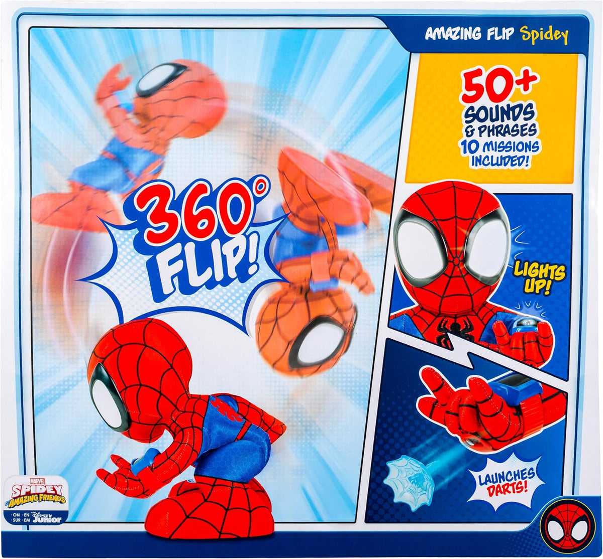 Spidey & His Amazing Friends Feature Plush Amazing Flip Spidey