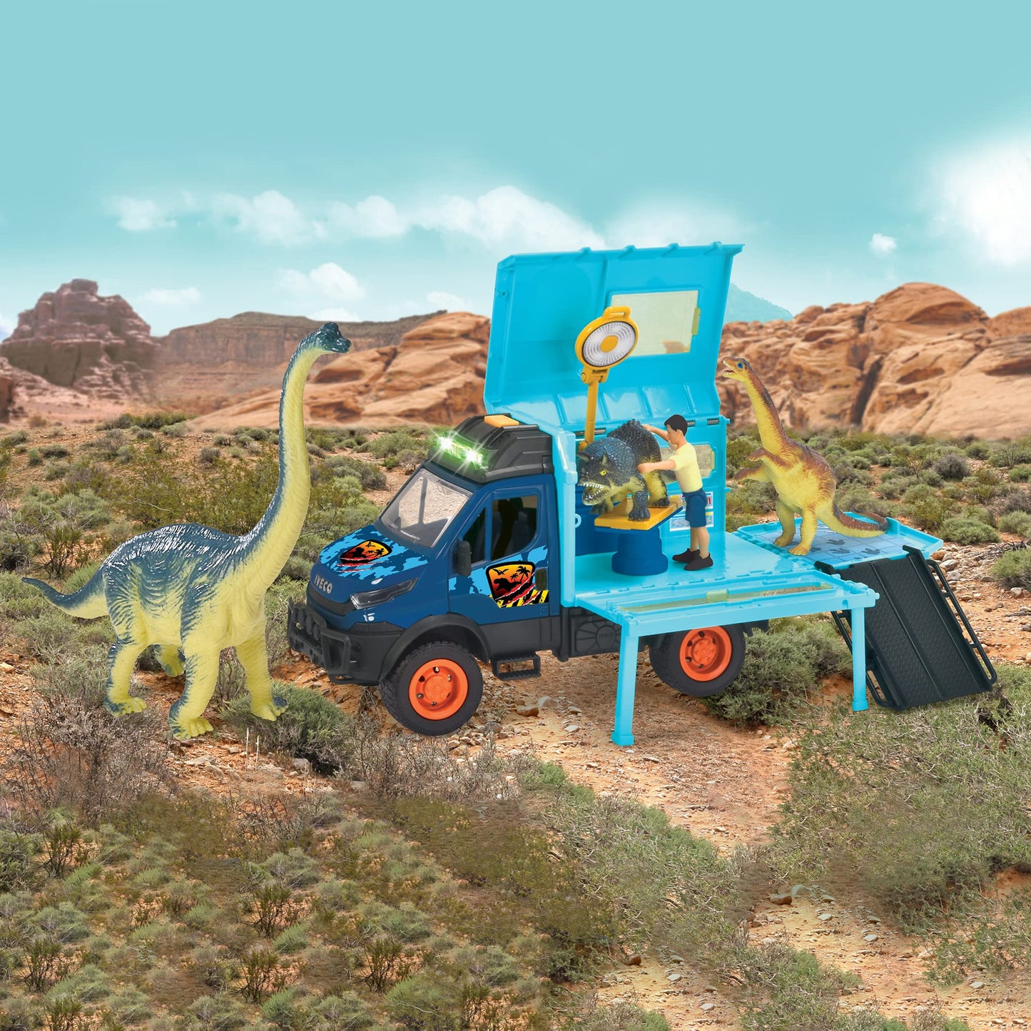 Dickie Toys Dino World Lab Toy Vehicle