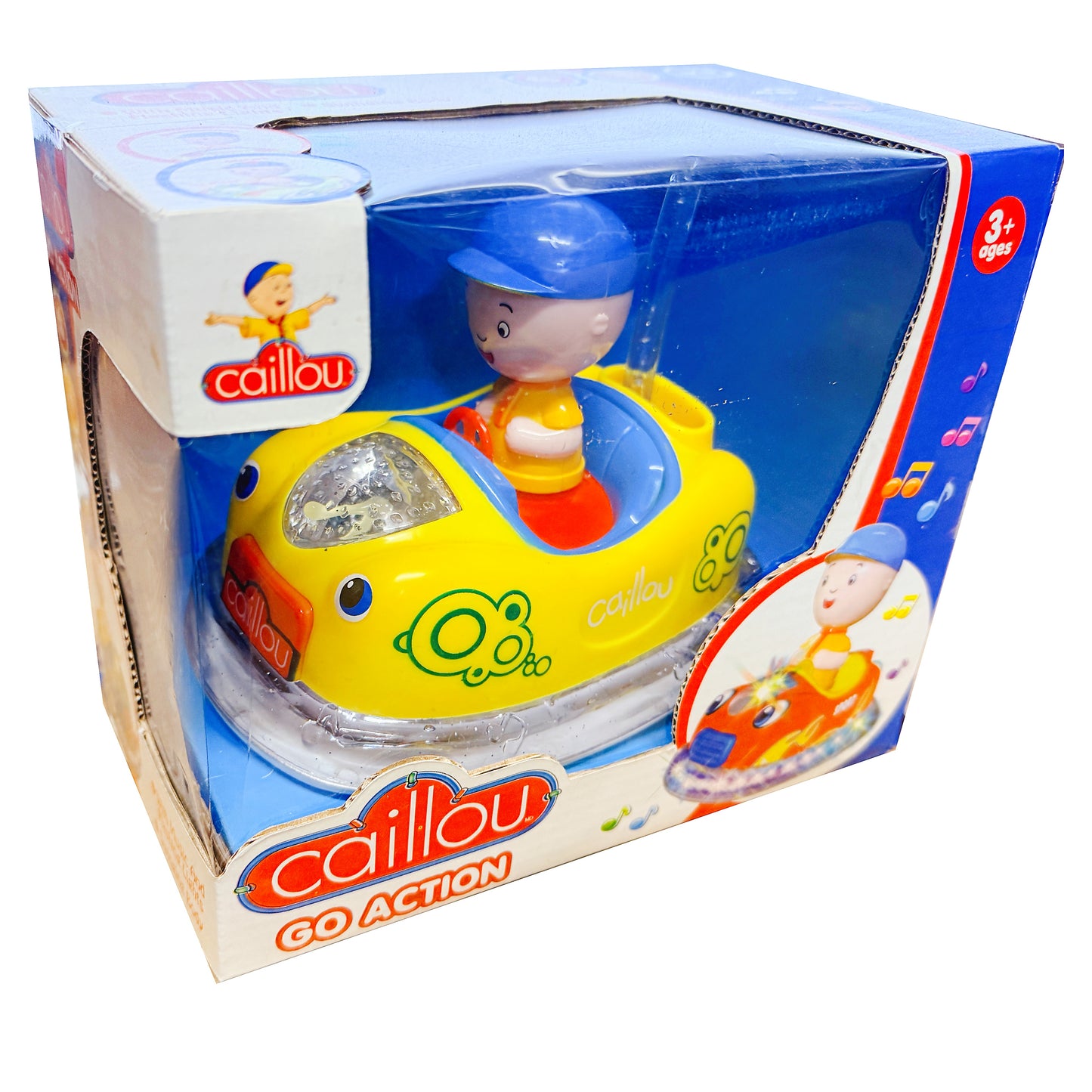 Caillou Go Action Musical Bumper Car With Music And Flashing Lights