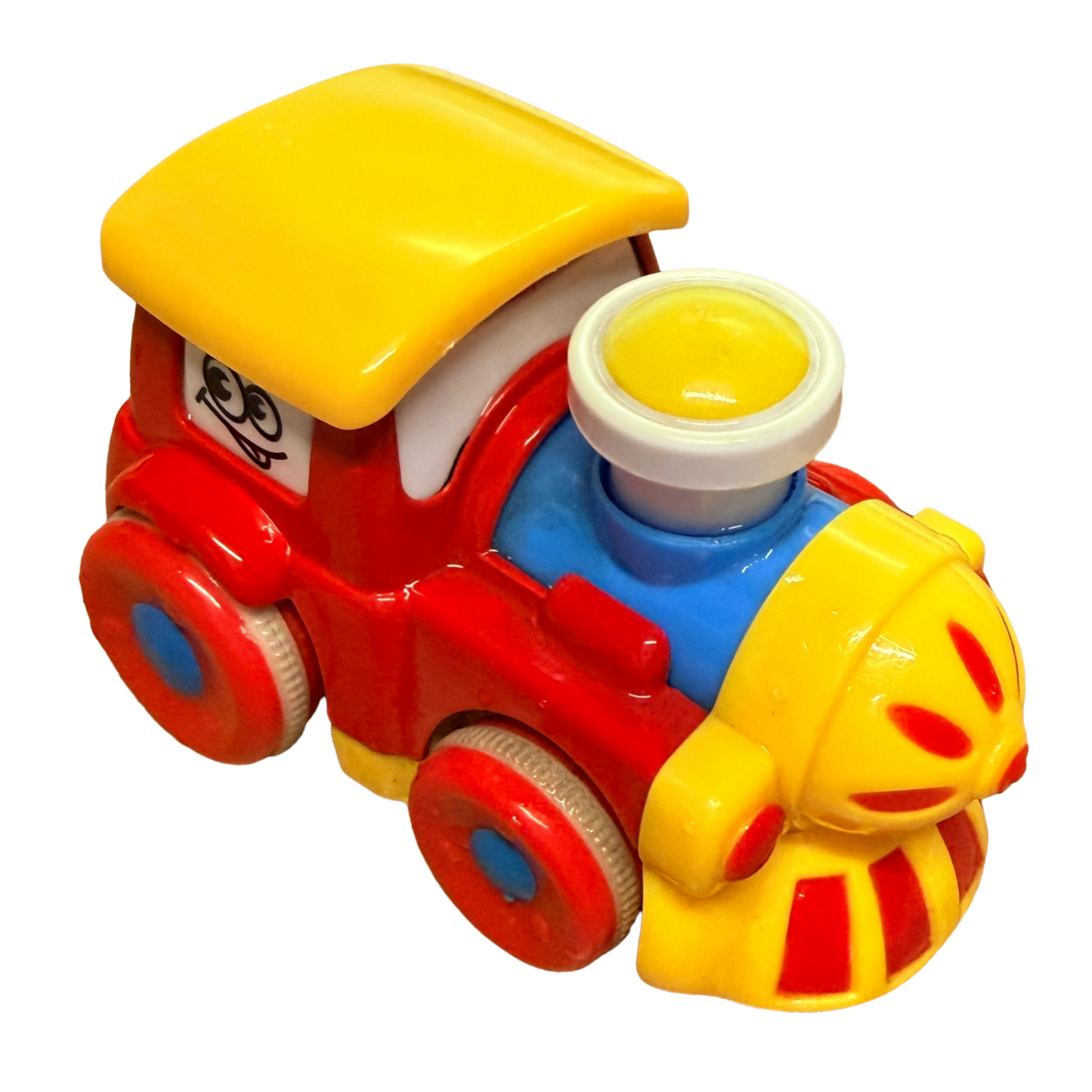 4 x 3.5" Diecast Metal Mini Macaron Pull-and-Go Trains Set