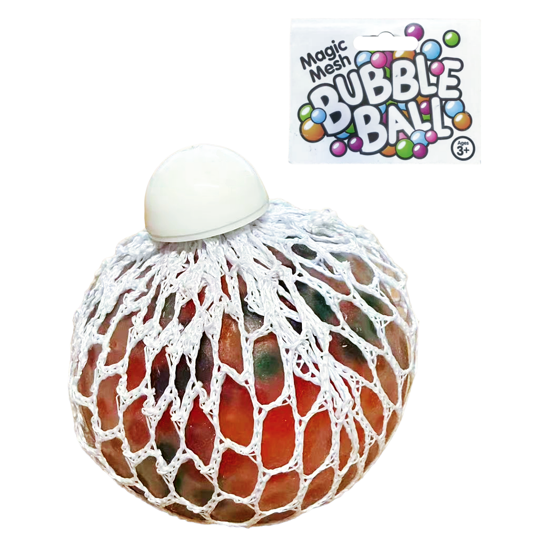 2 x Magic Mesh Bubble Ball – Squishy Sensory Stress Relief Fidget Toy