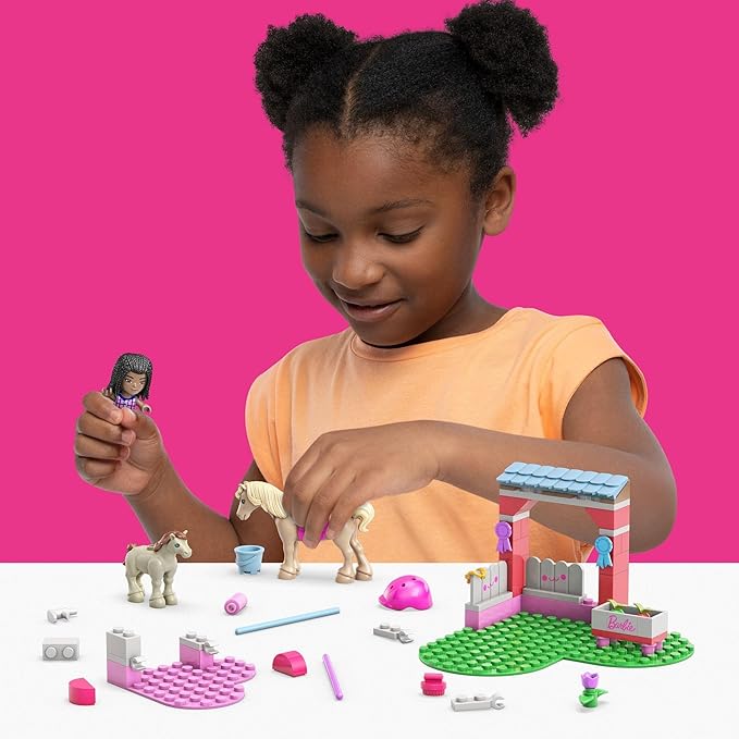 MEGA Barbie Building Sets Horse Jumping 73pcs /Farmer's Market 90pcs