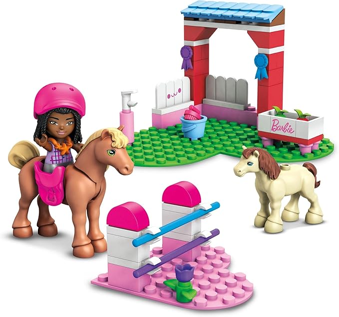 MEGA Barbie Building Sets Horse Jumping 73pcs /Farmer's Market 90pcs