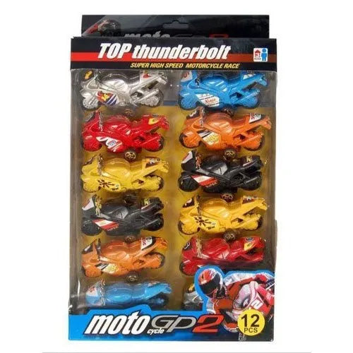 Motorcycle GP 2 Plastic Friction Powered Motorbikes