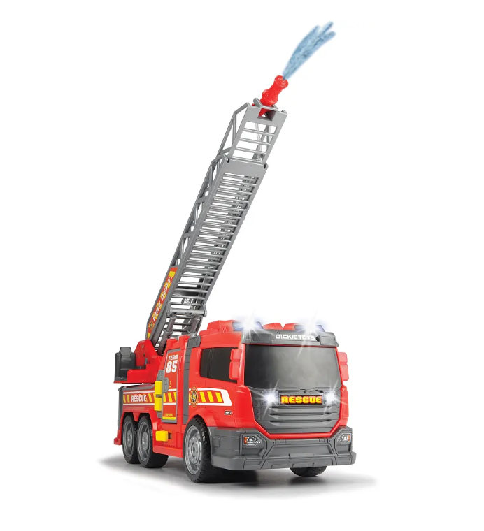 Car Mania Large Fire Fighter Rescue Vehicle with Lights, Sounds & Water Pump