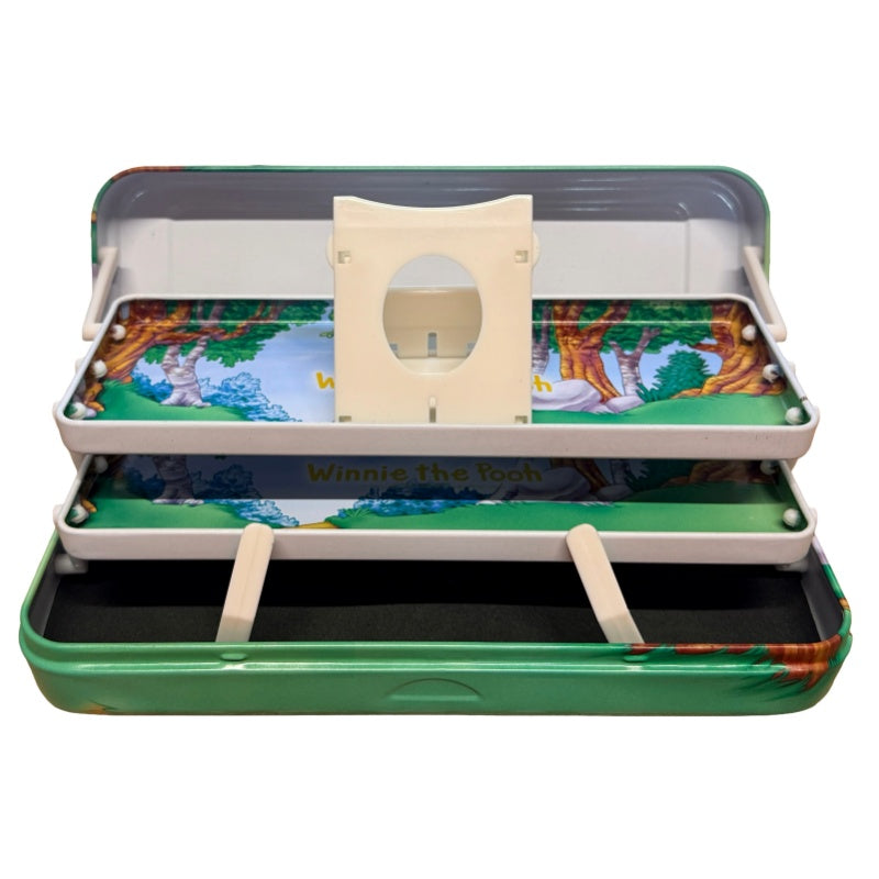 Winnie the Pooh Metal Pencil Case with Built-In Book Stand