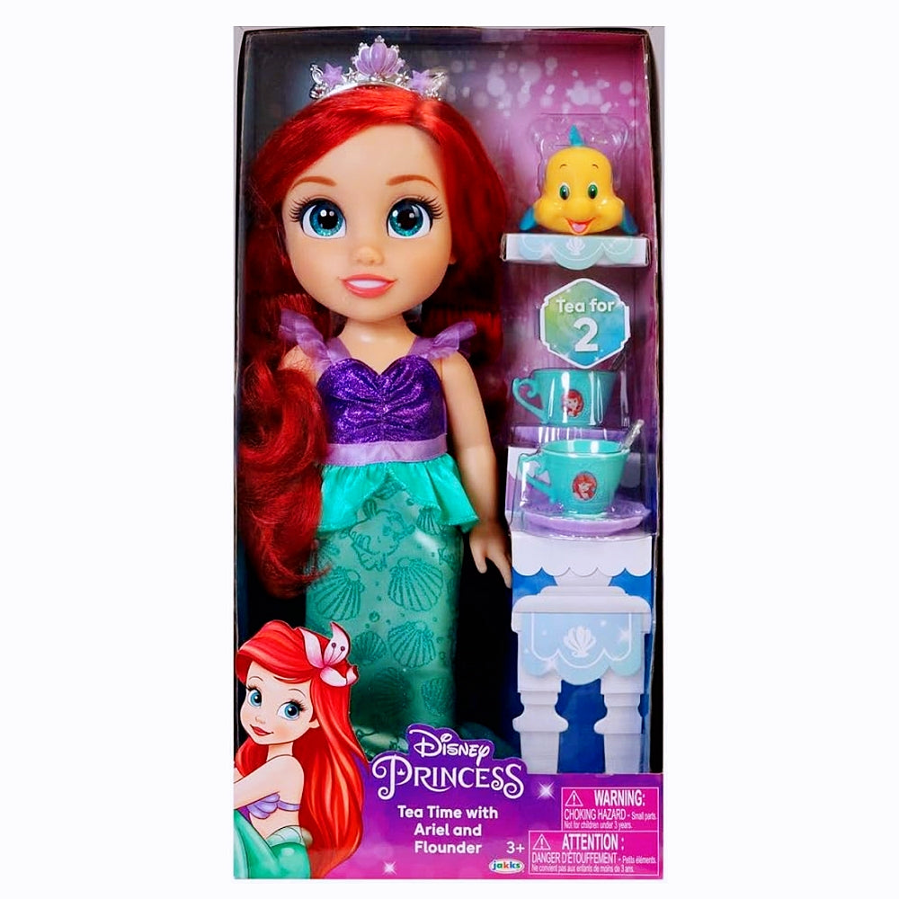 Disney Frozen Princess Toy Doll Tea Time with Ariel and Flounder/Belle and Mrs. Potts/Elsa & Bruni