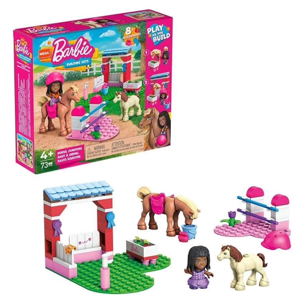MEGA Barbie Building Sets Horse Jumping 73pcs /Farmer's Market 90pcs