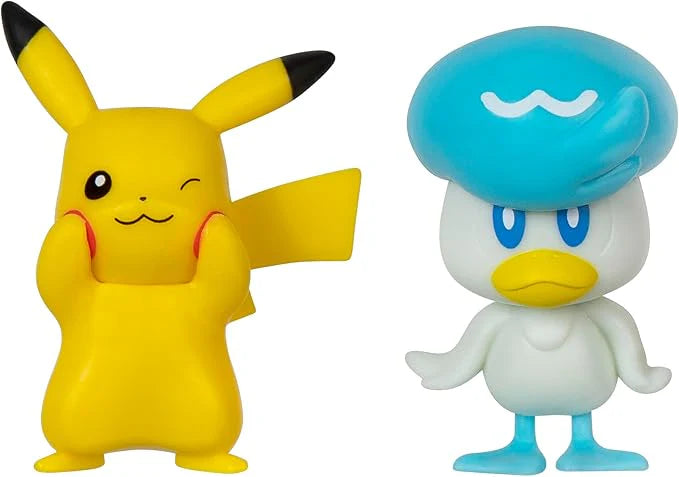2" Pokémon Battle Ready! Battle Figure Pack Pikachu + Quaxly Action Figure