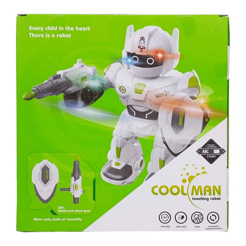 Cool Man Remote Control 360 Spinning Walking Teaching Robot