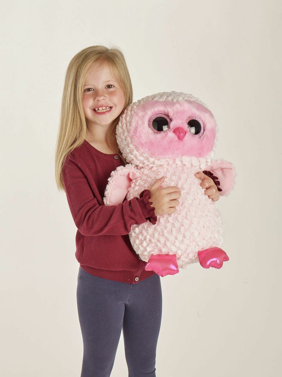 16" TY Beanie Boos - Twiggy Owl Sweet Pink Large Soft Toy