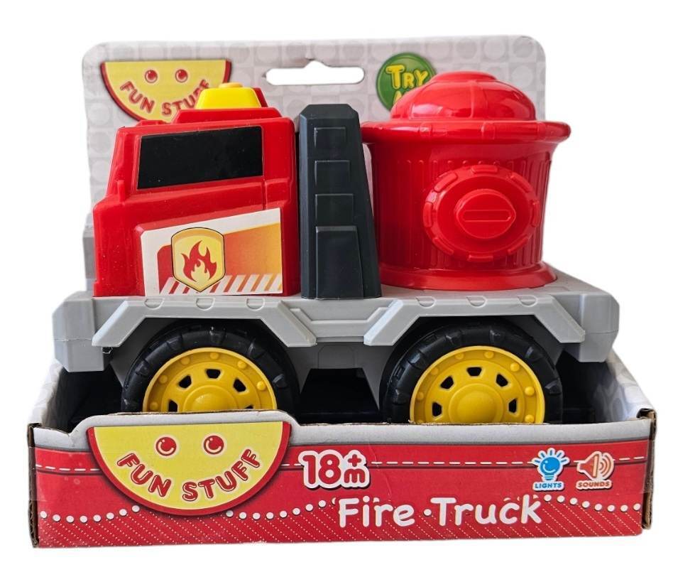 Toy Fire truck and Garbage Truck with Sound and Lights 18m+