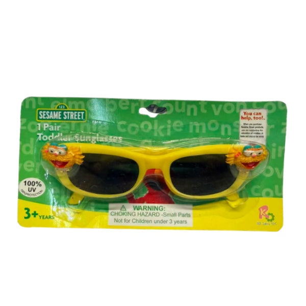 Sesame Street Toddler Sunglasses 100% UV Protection - Elmo, Big Bird, Zoe, Abby Cadabby