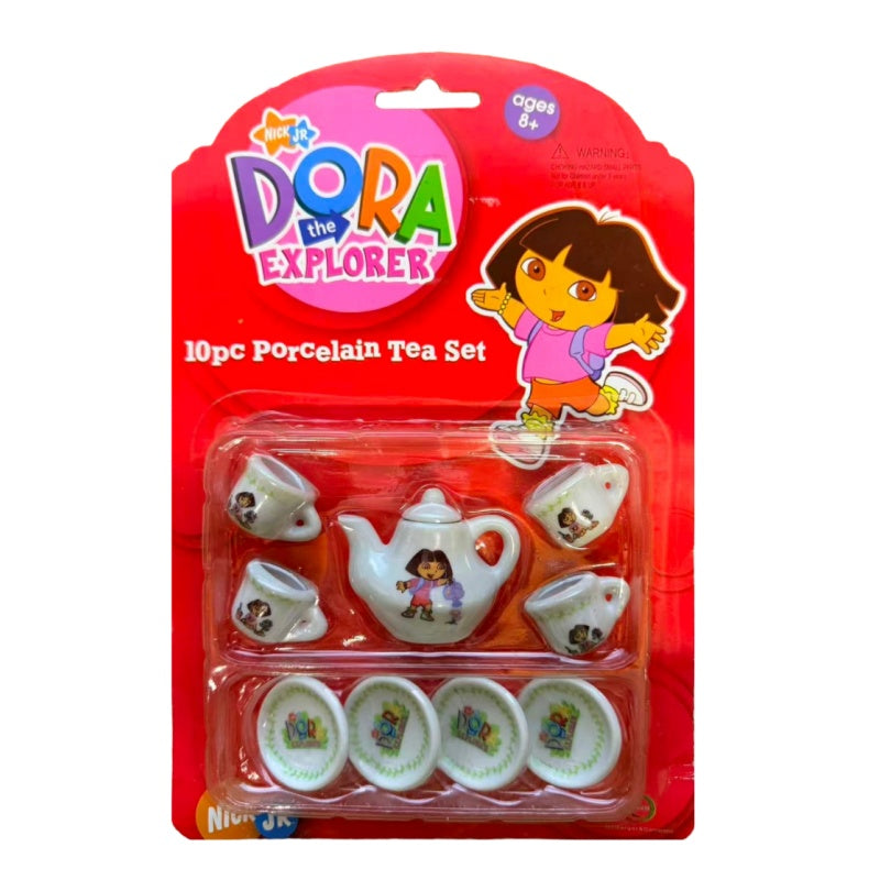 Nick Jr. Dora the Explorer 10pc Miniature Porcelain Tea Set Toy