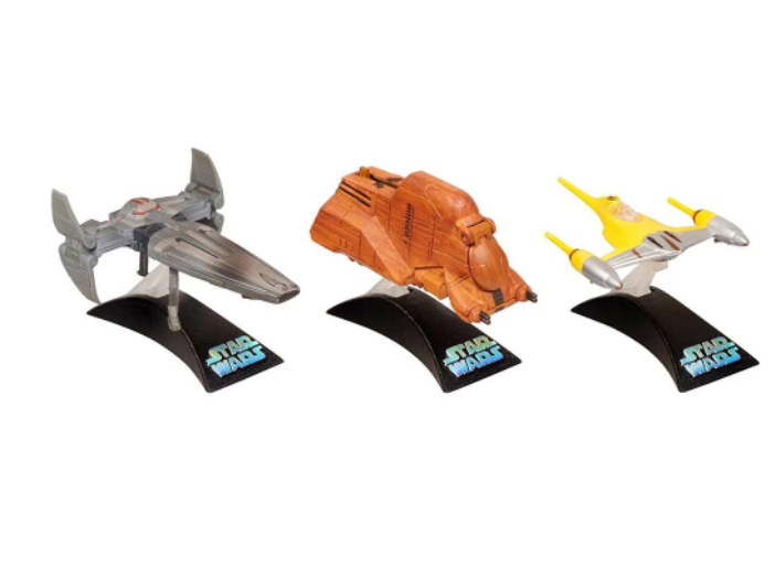 Star Wars Titanium Series Die Cast Vehicle Pack - Sith Infiltrator, Trade Federation MTT, Naboo N-1 Starfighter