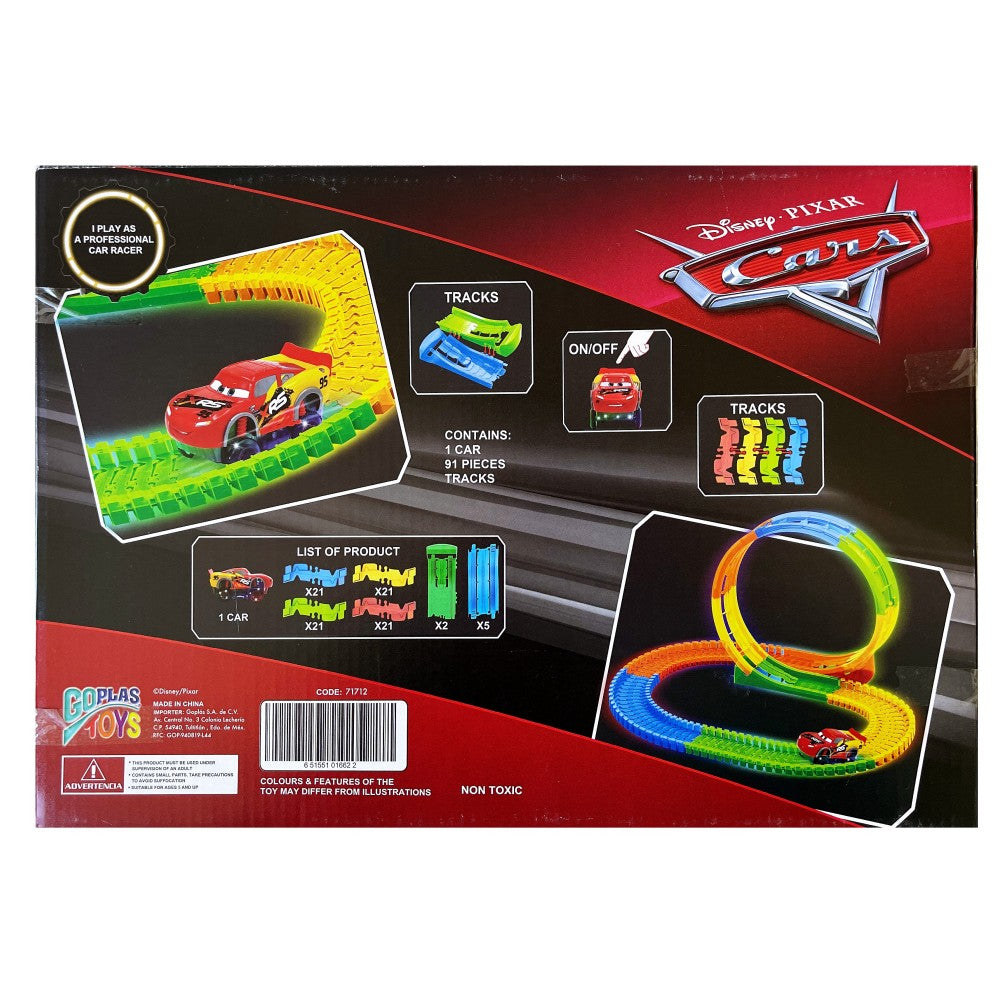 Disney Pixar Cars Bright One-Lap Race Track 92 Pcs