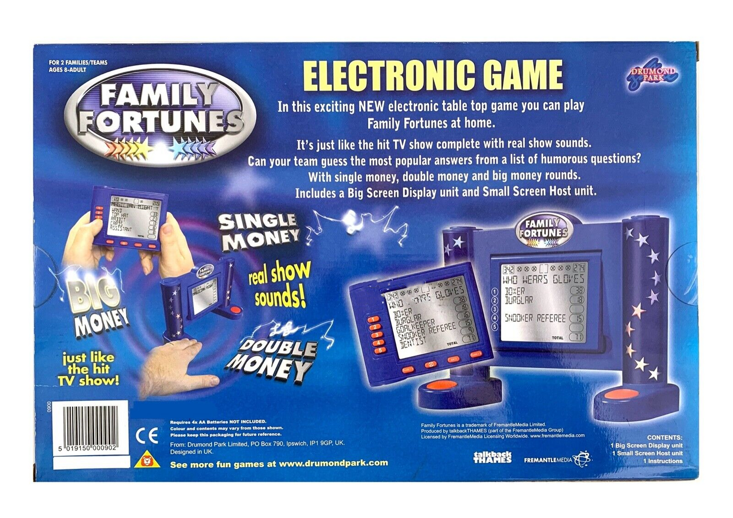 Family Fortunes Electronic Game With Real Show Sounds