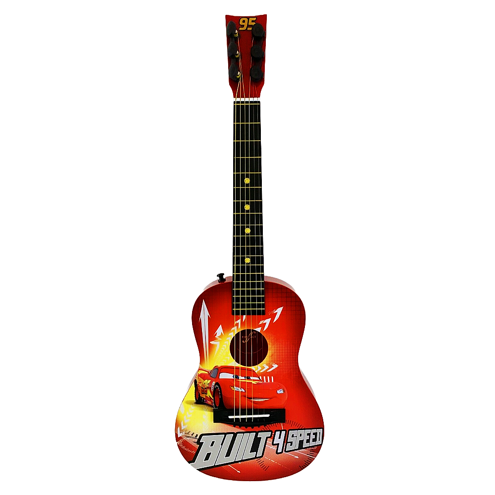 Disney Pixar CARS Acoustic Guitar Musical Instrument w Chord Cards