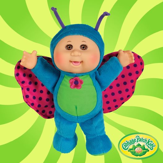 Cabbage Patch Kids 9" Rainforest Friends Beatrix Butterfly Cutie Baby Doll Toy