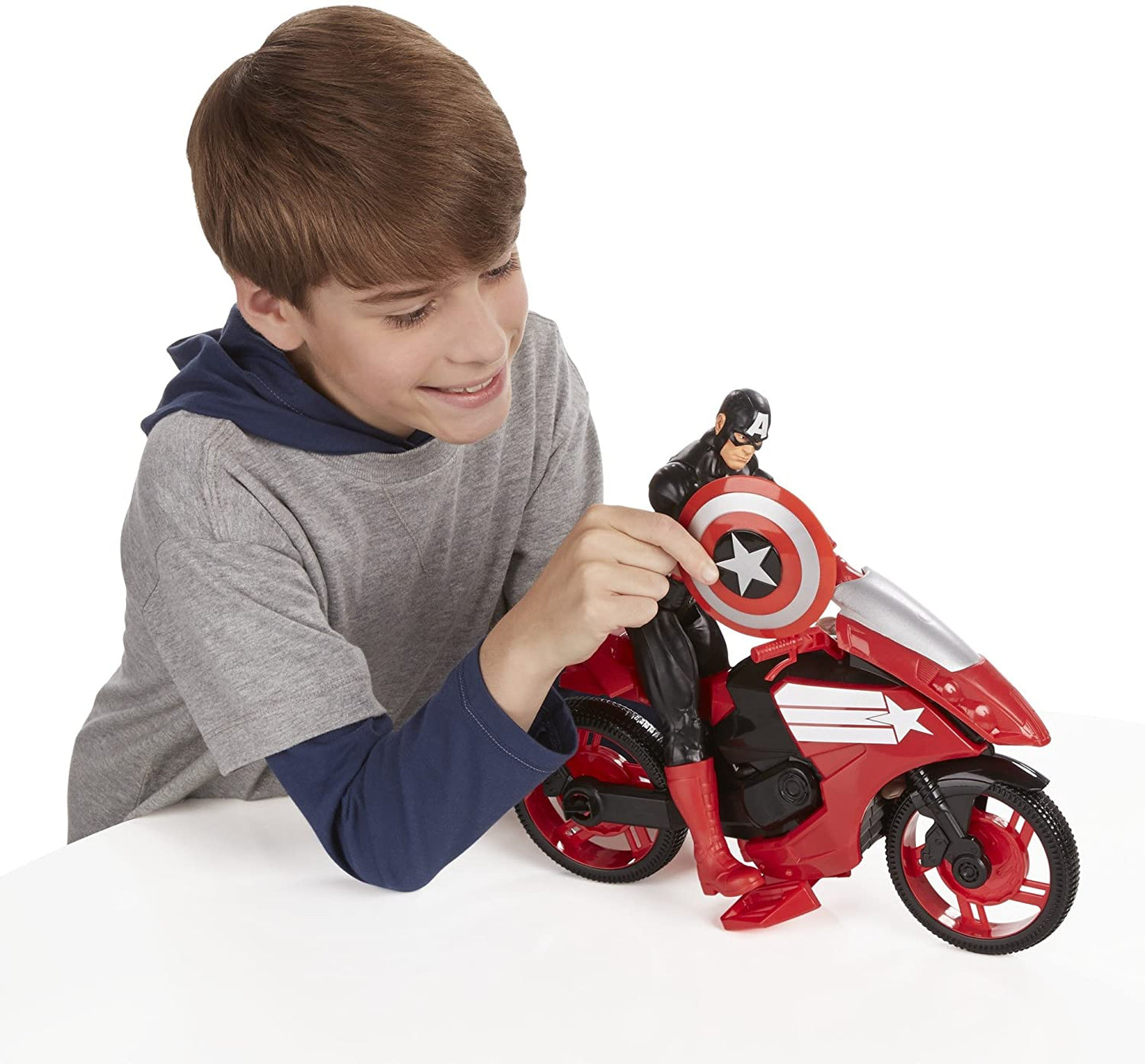 Marvel Avengers Captain America 12" Figure with Defender Cycle