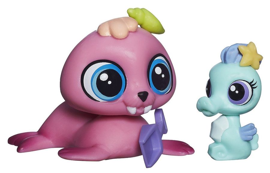 Hasbro Littlest Pet Shop Wallace Waterman & Sally Seaforth Figures