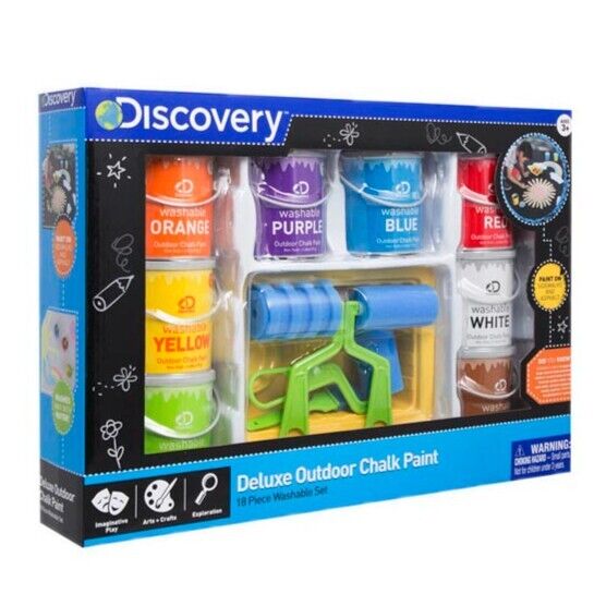 Discovery Deluxe Outdoor Chalk Paint 18 Piece Washable Set
