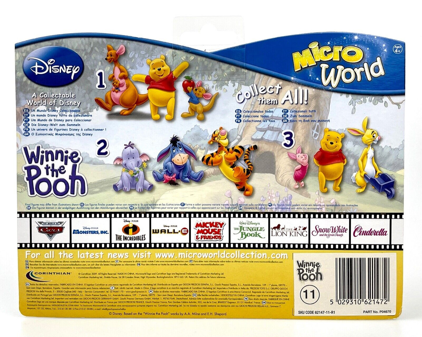 Disney Winnie the Pooh Micro World Collectable Figures