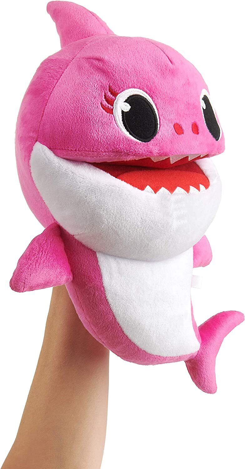 12" Pink Fong Baby Shark Song Puppets with Tempo Control