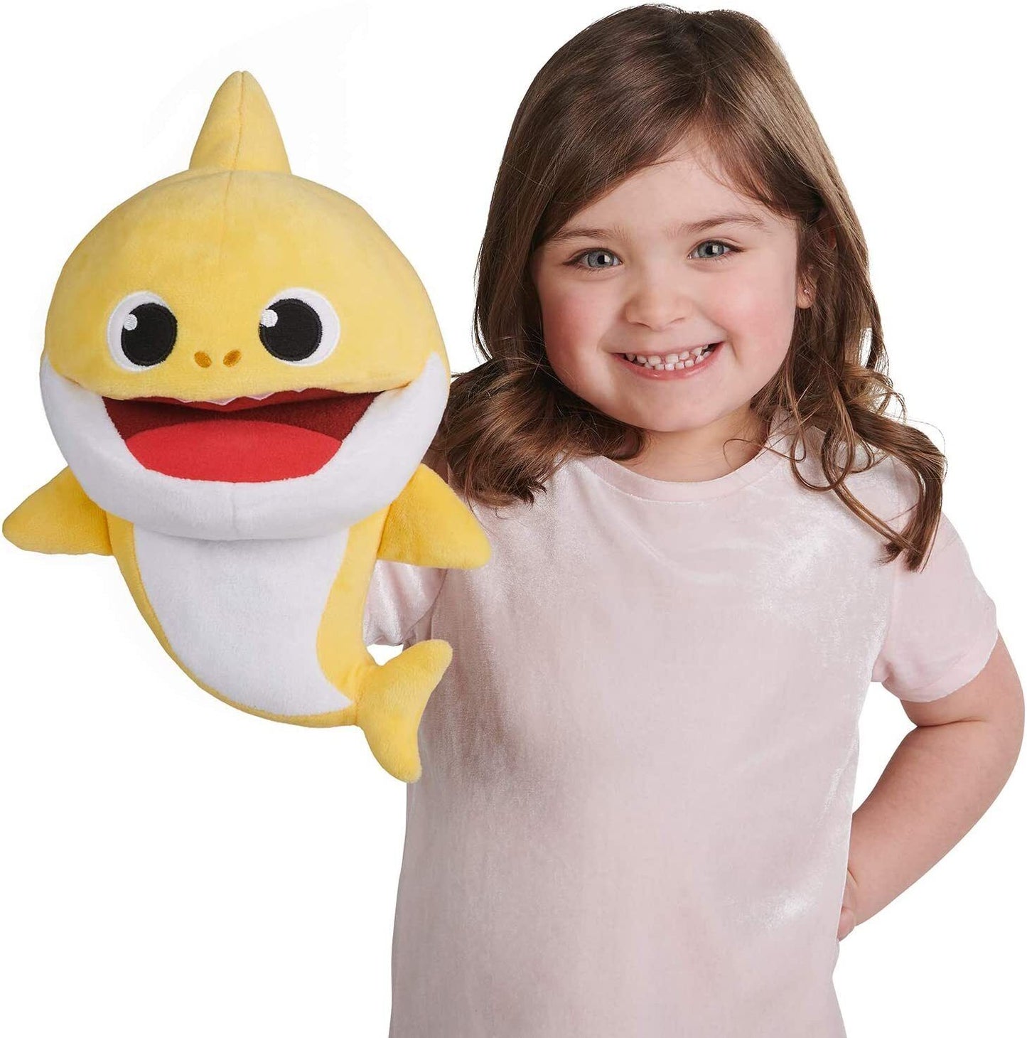12" Pink Fong Baby Shark Song Puppets with Tempo Control