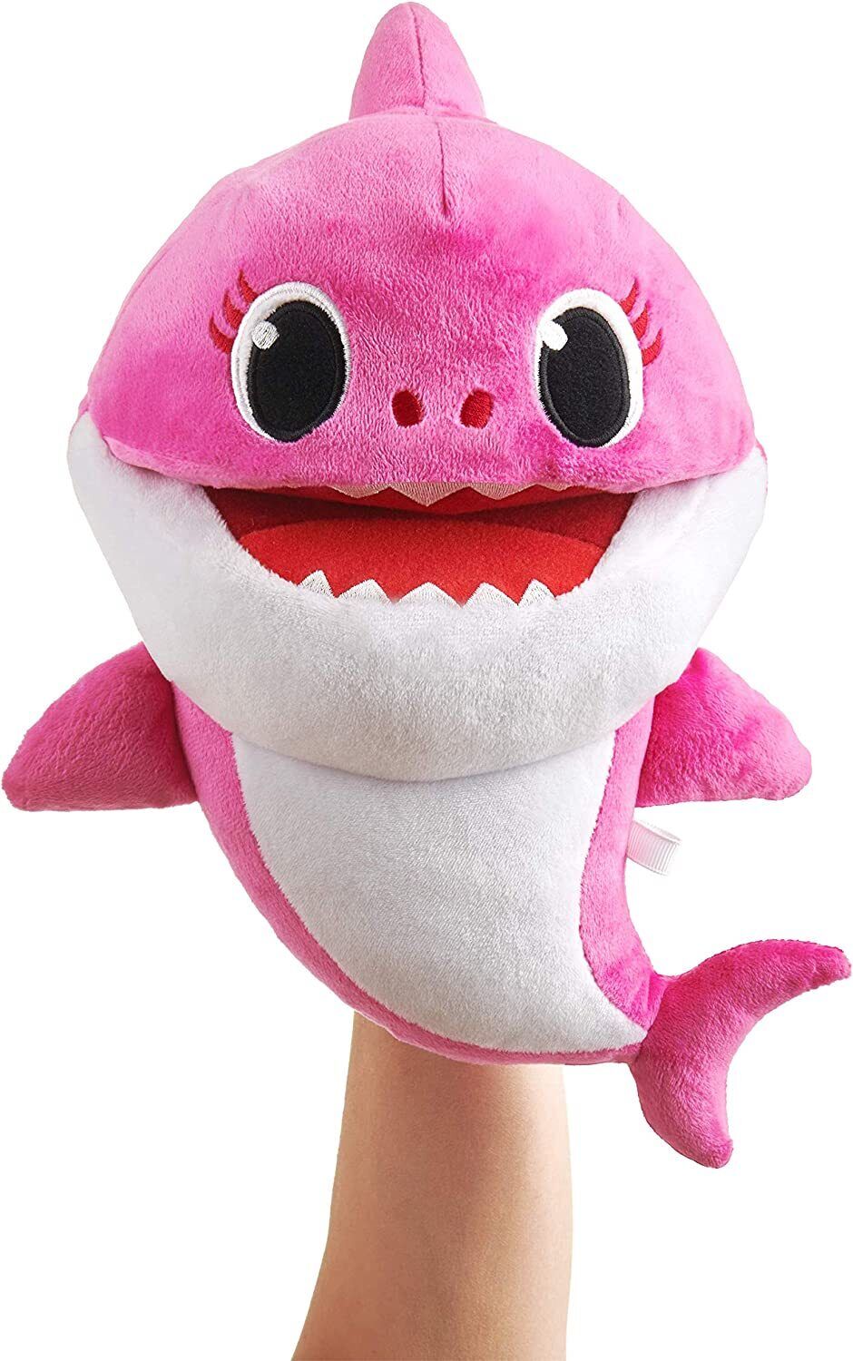12" Pink Fong Baby Shark Song Puppets with Tempo Control