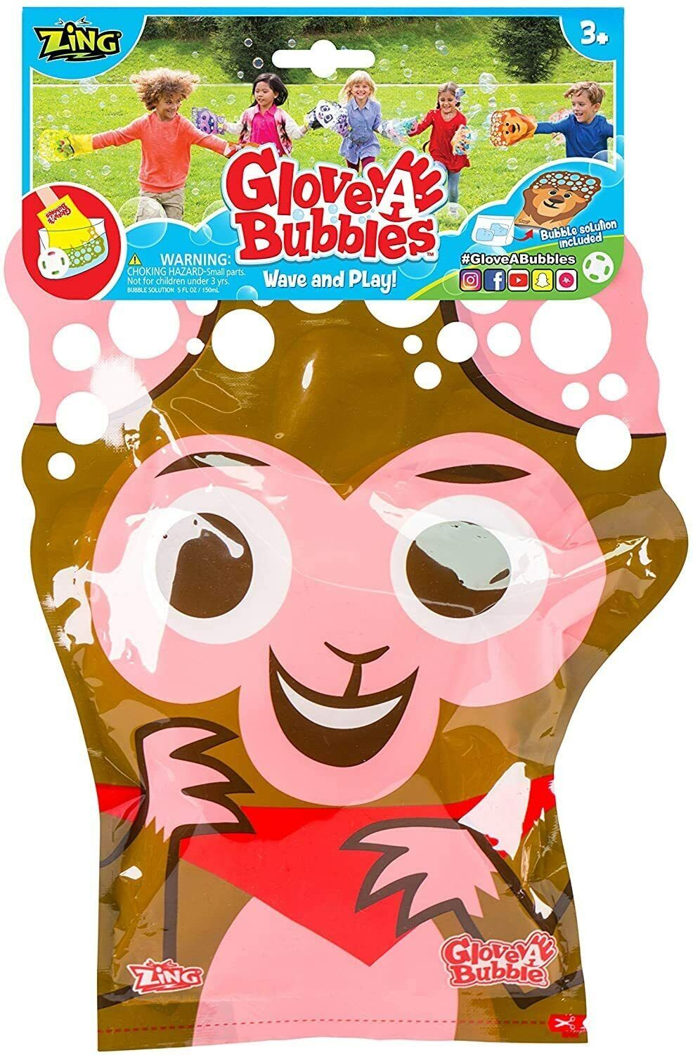 Zing Glove A Bubble Wave and Play with Bubble Solution