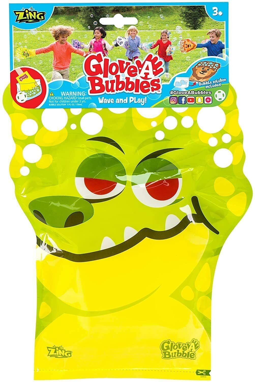 Zing Glove A Bubble Wave and Play with Bubble Solution