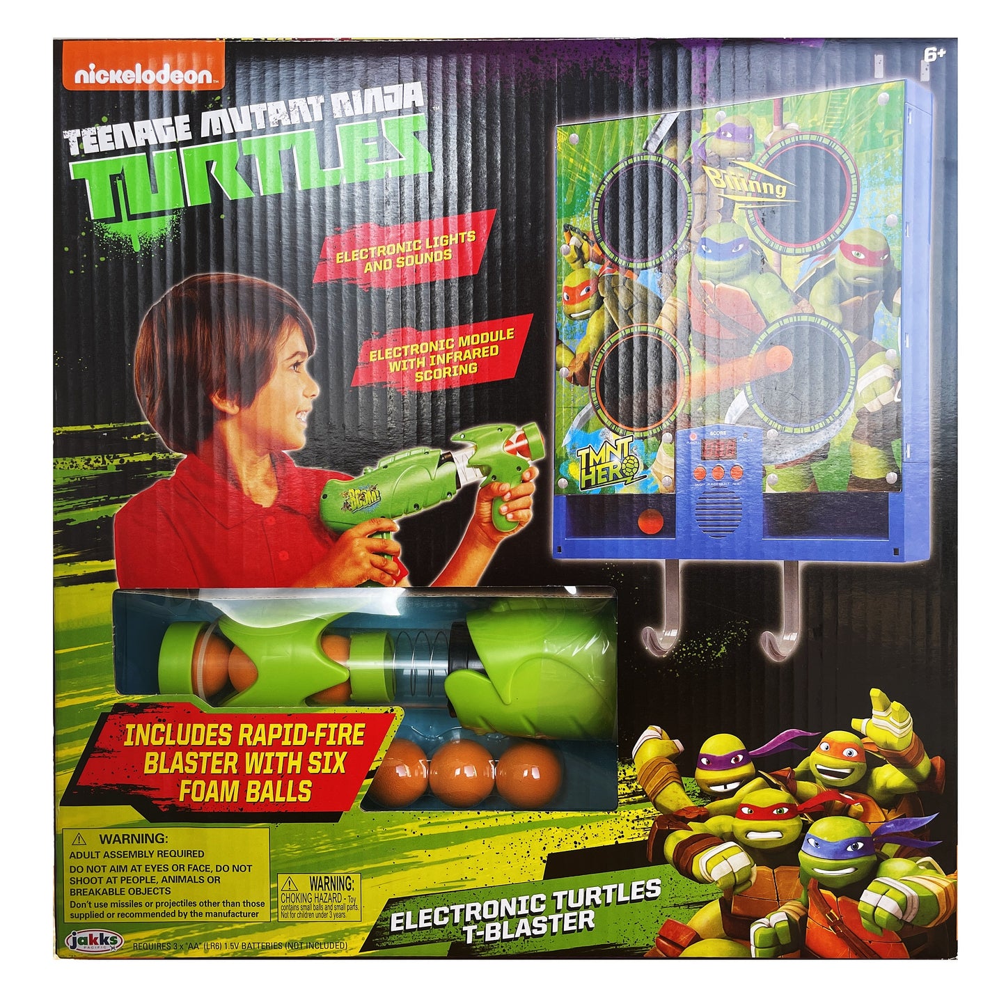 Nickelodeon Teenage Mutant Ninja Turtles Electronic Turtles T-Blaster Foam Balls