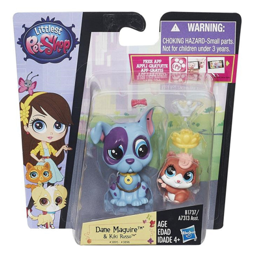 6 X Hasbro Littlest Pet Shop Includes: Pet, Pet Friends & Deco Bits Action Figure Bundle