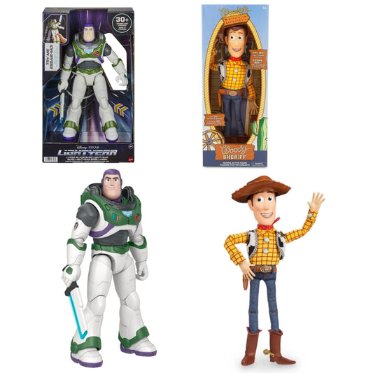 Disney Pixar Toy Story Interactive Talking Woody & Talking Buzz Lightyear Action Figures