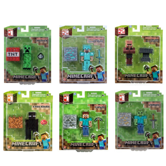 Jazware Minecraft Action Figure Bundle Set