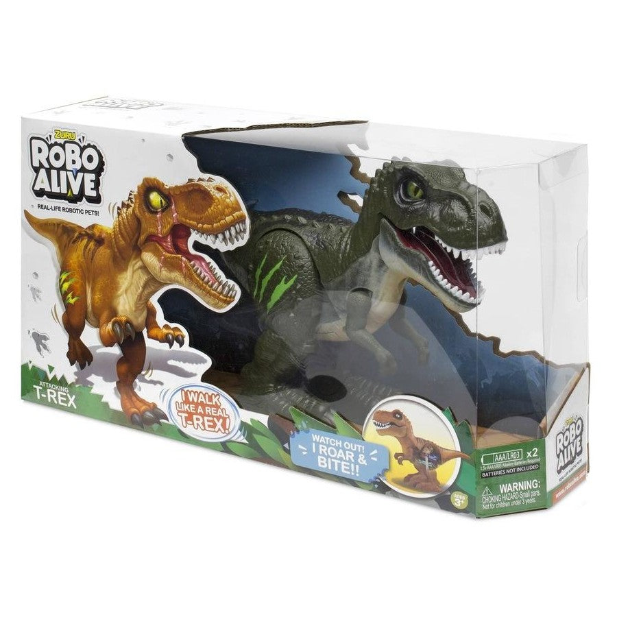 Robo Alive Robotic T-Rex with Slime Set, Dark Green